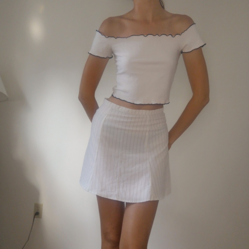 Strapless cotton top